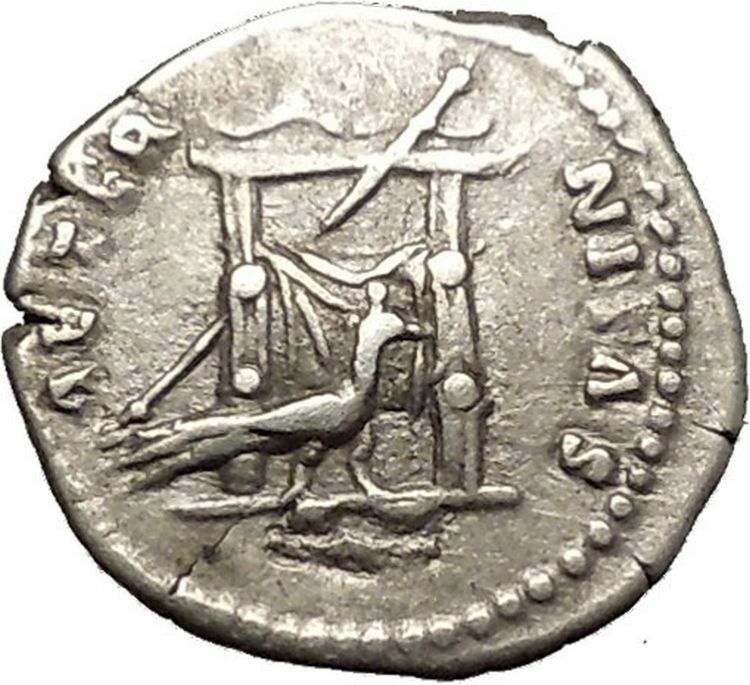 Faustina I Antoninus Pius wife RARE Silver Ancient Roman Coin Throne i52139