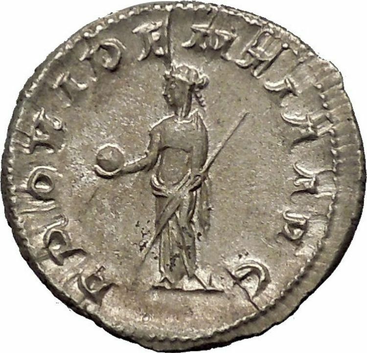 Gordian III 238AD Silver Ancient Roman Coin Goddess of forethought i52035