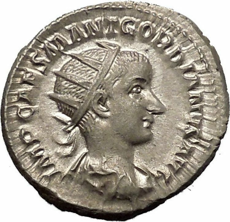 Gordian III 238AD Silver Ancient Roman Coin Goddess of forethought i52035