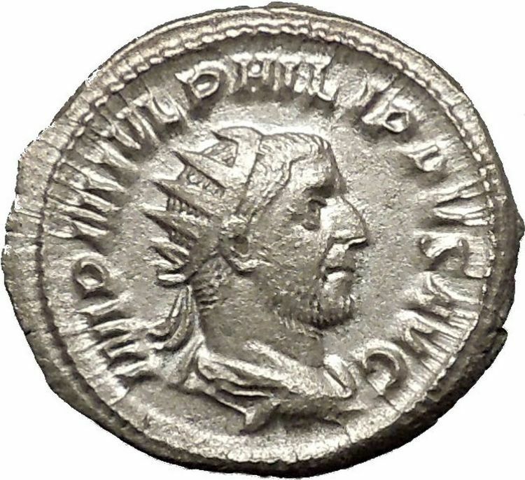 Philip I 'the Arab' Silver Ancient Roman Coin Annona Cult Grain supply i52046