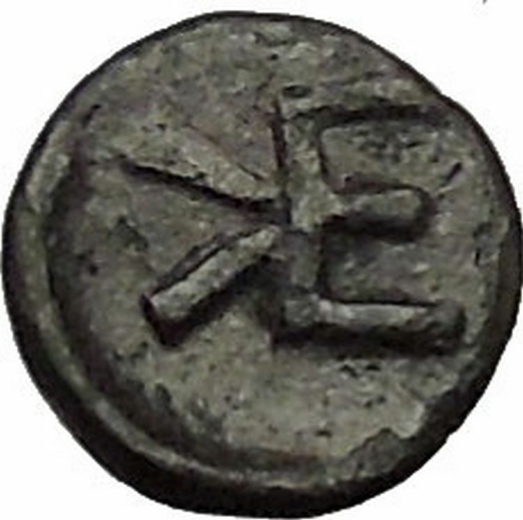 KEBREN in TROAS 400BC Satrap Zenis Monogram Authentic Ancient Greek Coin i52413