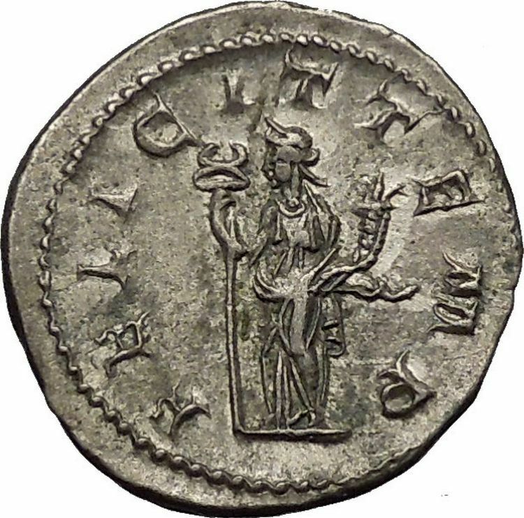 GORDIAN III 240AD Silver Ancient Roman Coin Felicitas Good luck Cult i52335