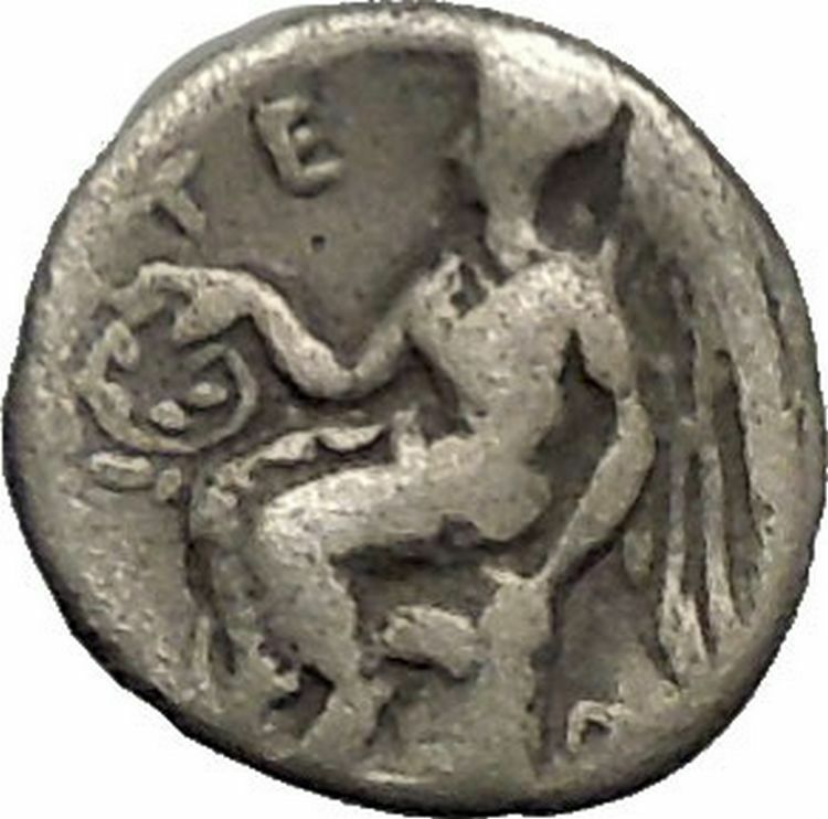 TERINA in BRUTTIUM 400BC Nymph Nike Authentic Ancient Silver Greek Coin i52210