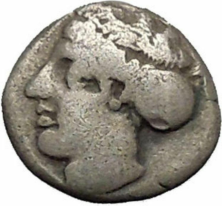 TERINA in BRUTTIUM 400BC Nymph Nike Authentic Ancient Silver Greek Coin i52210