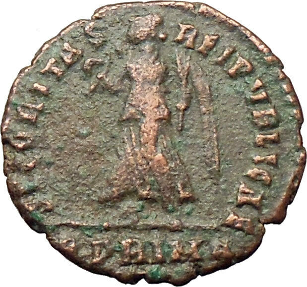 Valens 367AD Ancient Roman Coin R.PRIMA Rome mint Very Rare Victory i29791