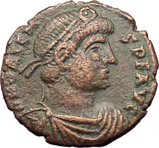 Valens 367AD Ancient Roman Coin R.PRIMA Rome mint Very Rare Victory i29791