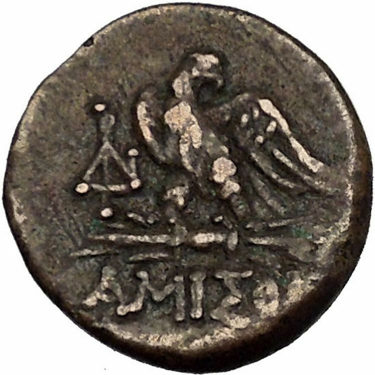 AMISOS in PONTUS MITHRADATES VI the GREAT Time Zeus Eagle Greek Coin i52412