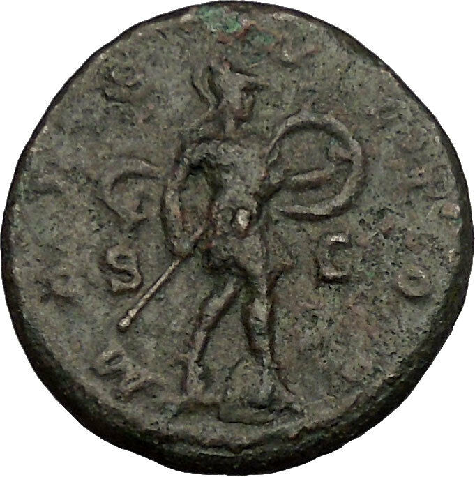 Severus Alexander Big Rare Ancient Roman Coin Mars War God Cult i52994