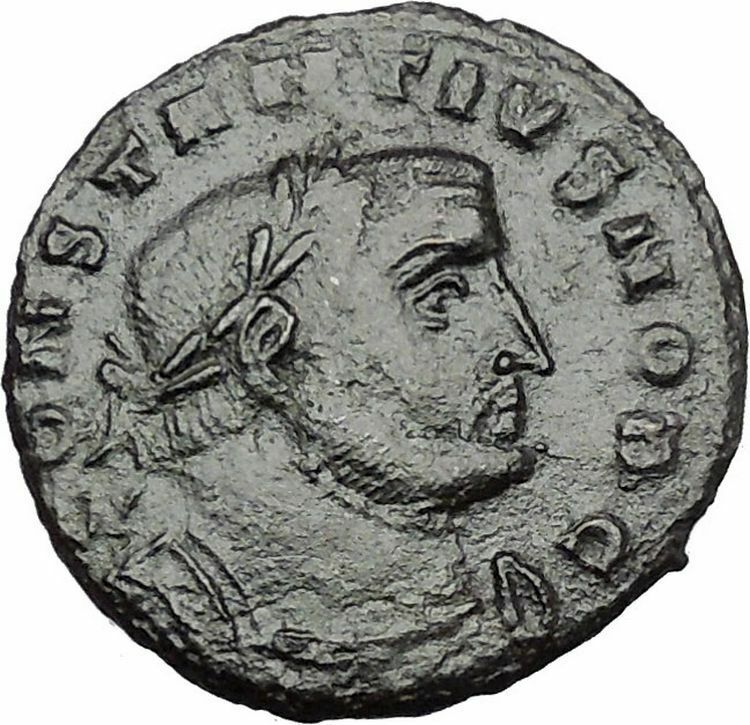 Constantius I 'Chlorus' as Caesar 302AD Rare Ancient Roman Coin Genius i51065