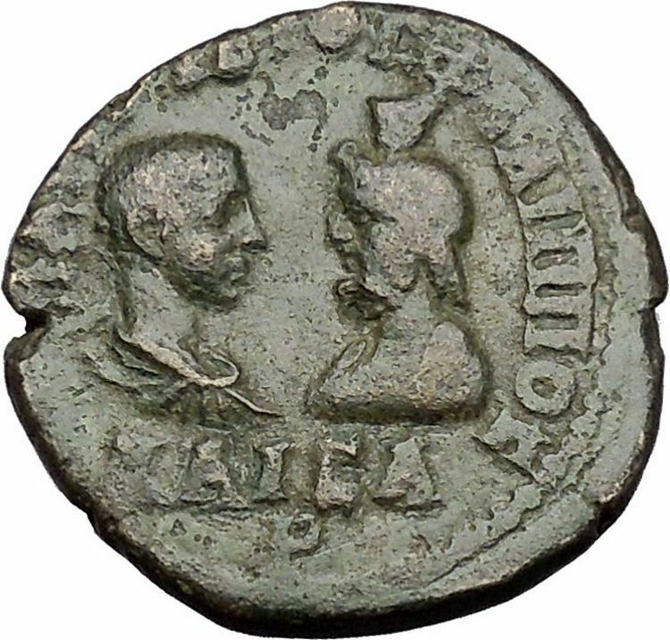 Philip II Roman Caesar & Serapis 244AD Mesembria Thrace Homonoia Coin i50915