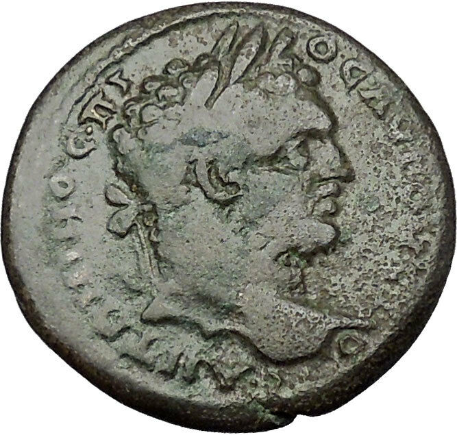 CARACALLA 198AD Marcianopolis TYCHE ALTAR Authentic Ancient Roman Coin i50922