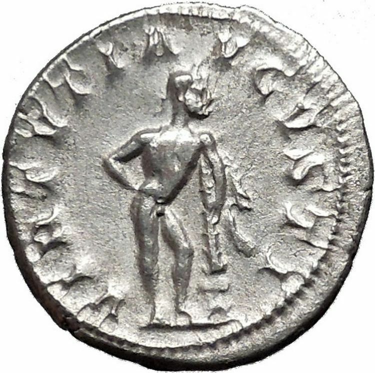 GORDIAN III 241AD Ancient Silver Roman Coin Hero "Farnese" Hercules i49883