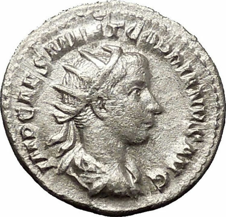 Gordian III 239AD Silver Authentic Ancient Roman Coin Zeus Jupiter Cult i53130