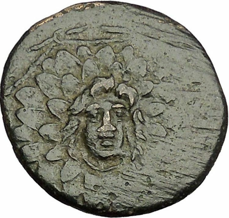 AMISOS in PONTUS MITHRADATES VI the GREAT Gorgon Aegis Nike Greek Coin i54023