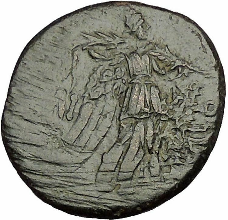 AMISOS in PONTUS MITHRADATES VI the GREAT Gorgon Aegis Nike Greek Coin i54023