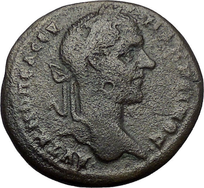 MACRINUS 218AD Farnese Hercules Nicopolis ad Istrum Ancient Roman Coin i54431