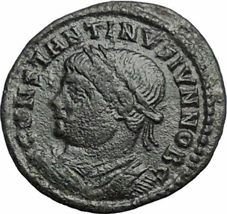 CONSTANTINE II Constantine the Great son Ancient Roman Coin Camp Gate i54897