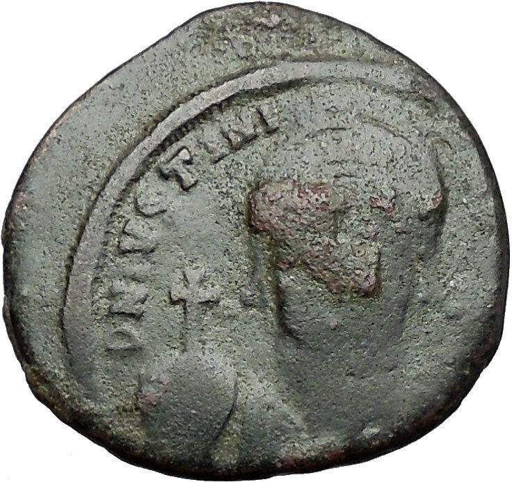 JUSTINIAN I 539AD Half Follis Carthage Authentic Ancient Byzantine Coin i55390