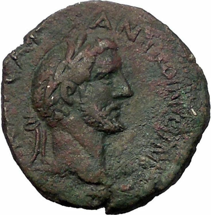 ANTONINUS PIUS 138AD Amphipolis in Macedonia TYCHE Very Rare Roman Coin i55521