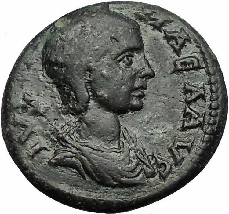 JULIA MAMAEA Severus Alexander Wife Pella Macedonia Ancient Roman Coin i55623