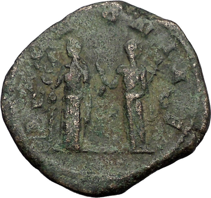 TRAJAN DECIUS 249AD Rome Sestertius Pannonia Authentic Ancient Roman Coin i56210