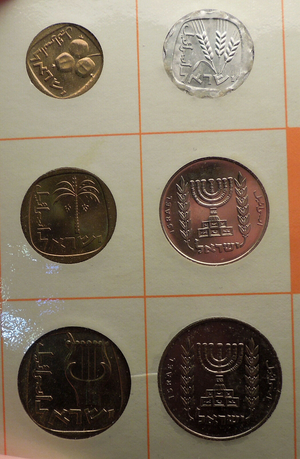 1966 ISRAEL Proof-Like Issues Tel Aviv Mint 6 COINs Set Collection NICE! i57014