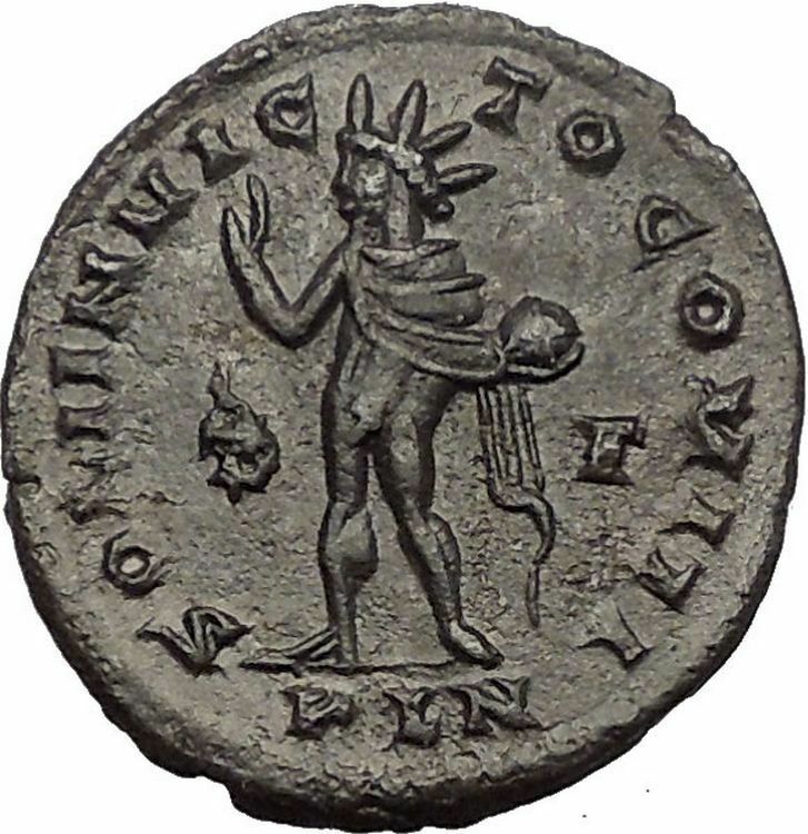 Constantine I the Great 316AD London mint Ancient Roman Coin Sol Sun i57497