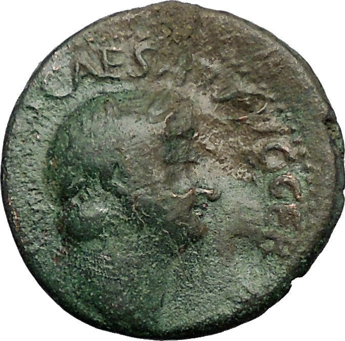 NERO 64AD Balkan Possibly Perinthus EAGLE GLOBE Ancient Roman Coin RARE i57581