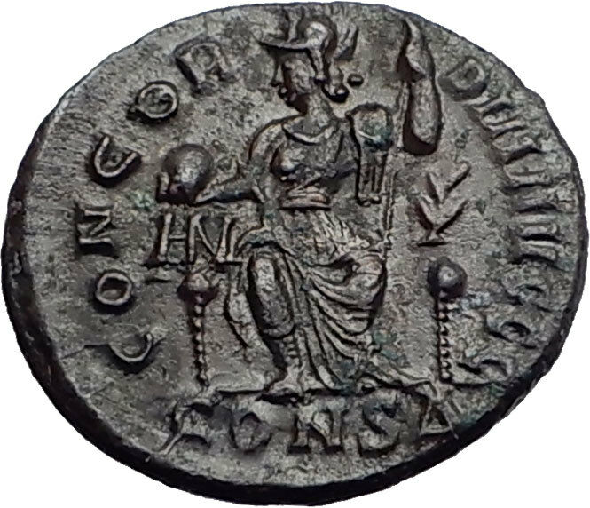 VALENTINIAN II 378AD Roma Constantinople Authentic Ancient Roman Coin i57959