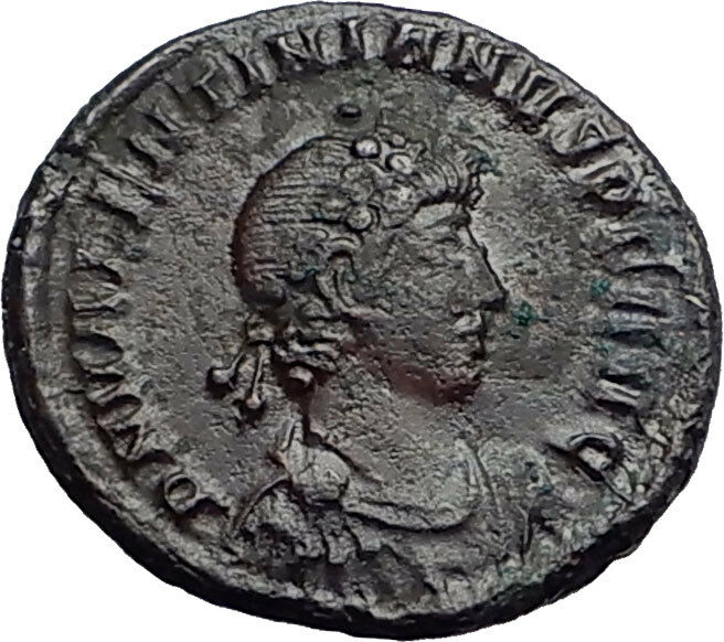 VALENTINIAN II 378AD Roma Constantinople Authentic Ancient Roman Coin i57959