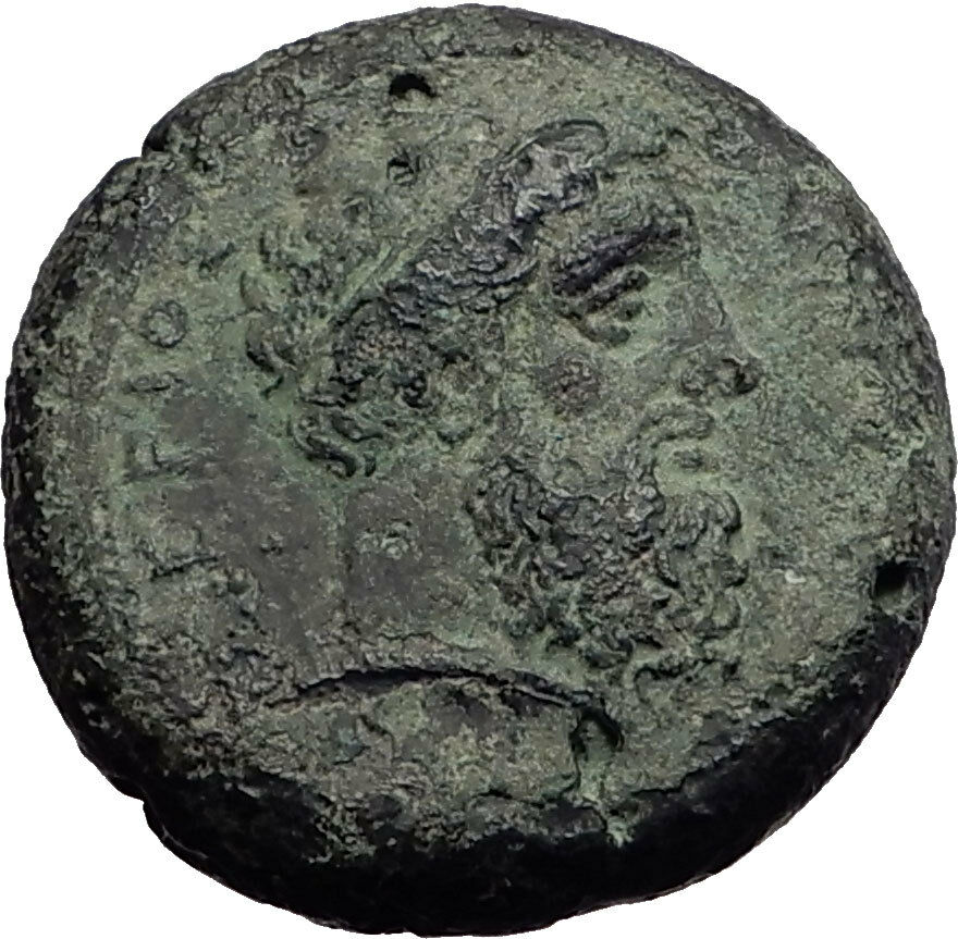 SYRACUSE in SICILY 343BC Timoleon Democracy Zeus Eagle Ancient Greek Coin i57958