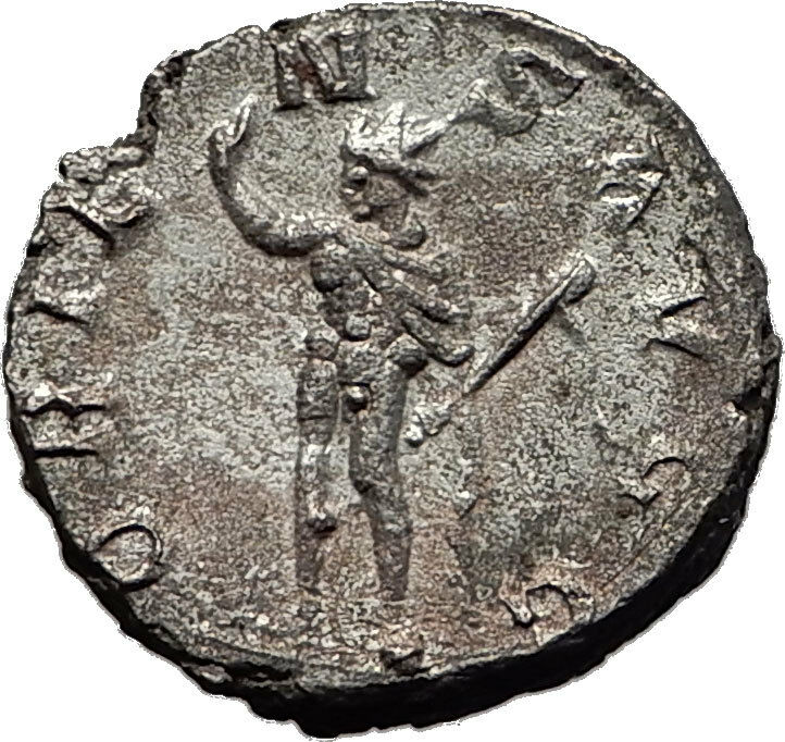 VALERIAN I 255AD Rome Genuine Authentic Ancient Roman Coin SOL Sun i58541