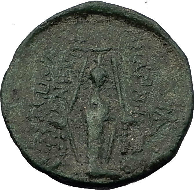 Magnesia ad Maeandrum Ionia - Artemis Leukophryene Cult statue Greek Coin i58713