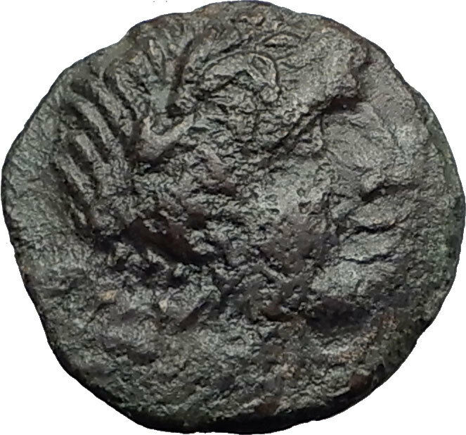 ALAISA ARCHONIDEA Sicily 95BC Rare R2 Authentic Ancient Greek Coin Apollo i58775