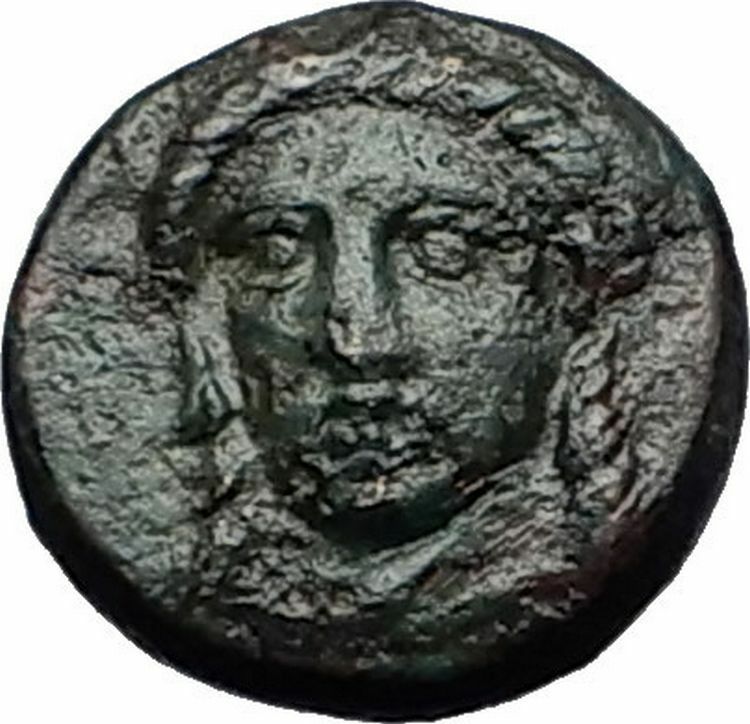 GRYNION or Gyrneion Aeolis 306BC Apollo Shell RARE Ancient Greek Coin i58397