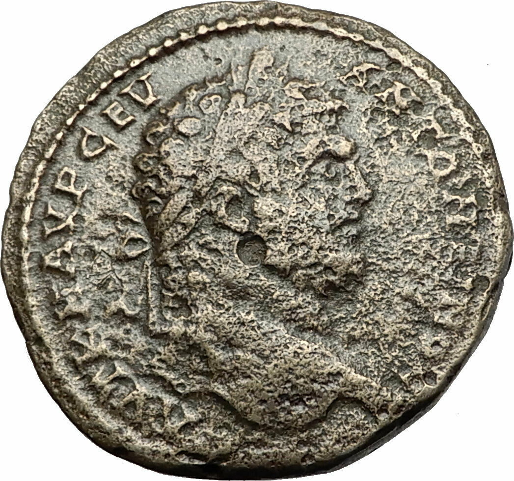 CARACALLA 198AD Hadrianopolis Thrace DIONYSUS PANTHER Ancient Roman Coin i58344