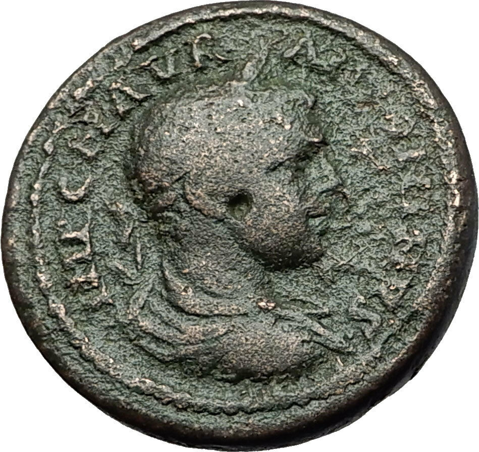 ELAGABALUS 218AD Pella Macedonia PAN SYRINX Authentic Ancient Roman Coin i59327