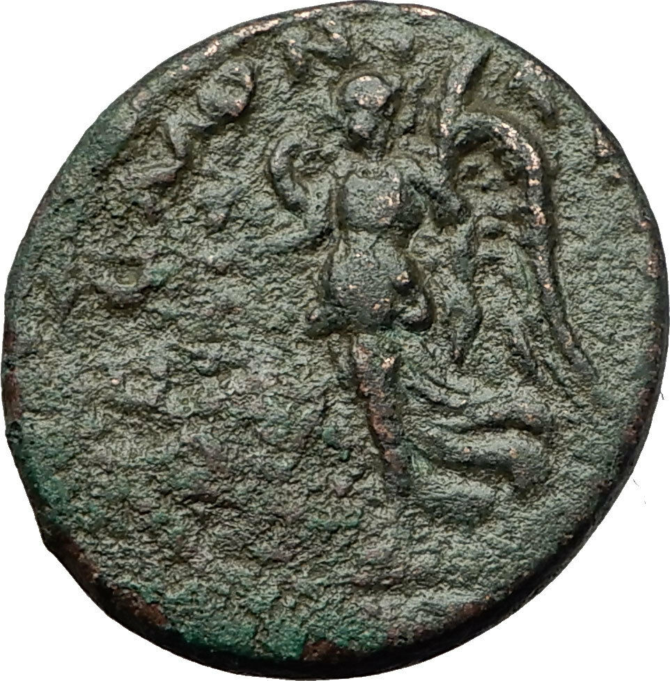 JULIA MAMAEA 222AD Thessalonica Macedonia NIKE KABEIROS Rare Roman Coin i59317