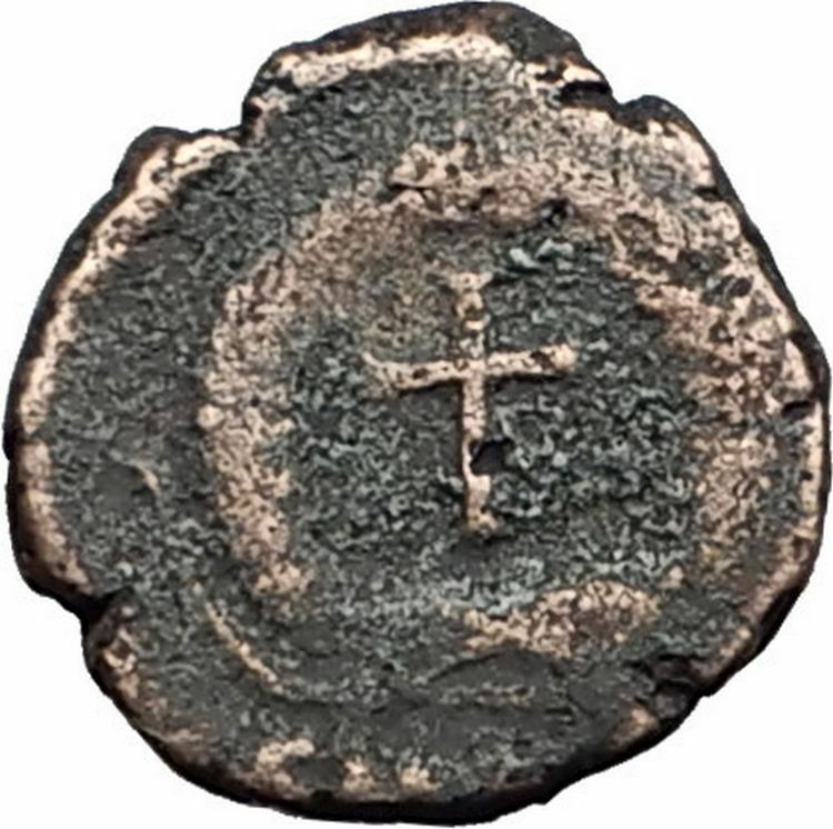 THEODOSIUS II 425AD Christian CROSS Genuine Authentic Ancient Roman Coin i59296