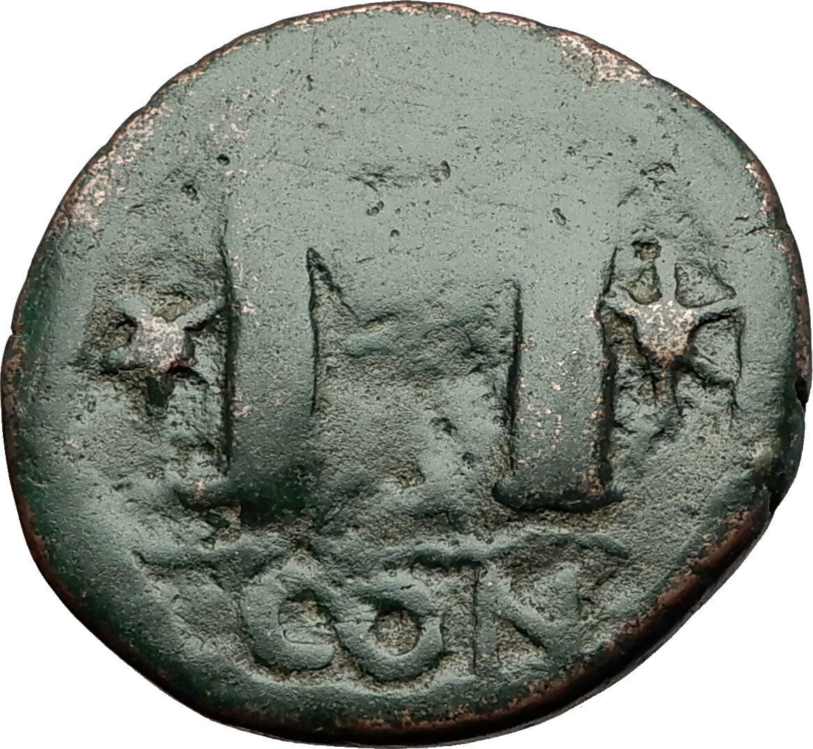 JUSTIN I 518AD Byzantine Constantinople Follis Authentic Ancient Coin i59269