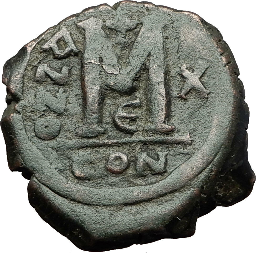 JUSTIN II & Queen Sophia 565AD Constantinople Medieval Byzantine Coin i59343