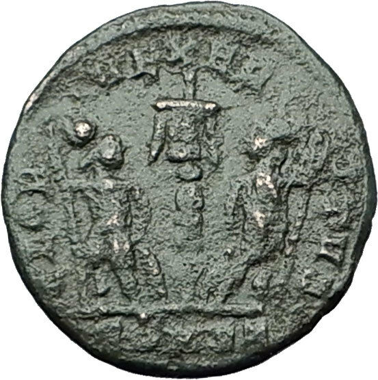 CONSTANTINE I the GREAT 337AD VRBS Roma Soldiers RARE Ancient Roman Coin i59355