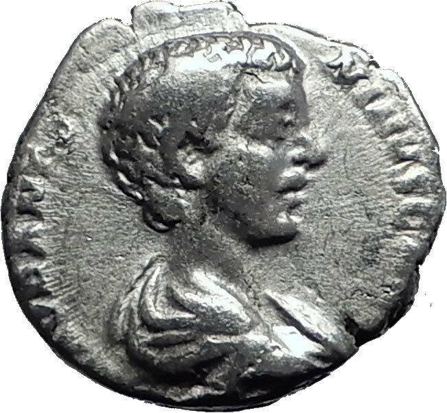 CARACALLA 196AD Genuine Authentic Ancient Silver Roman Coin Minerva Rare i60003