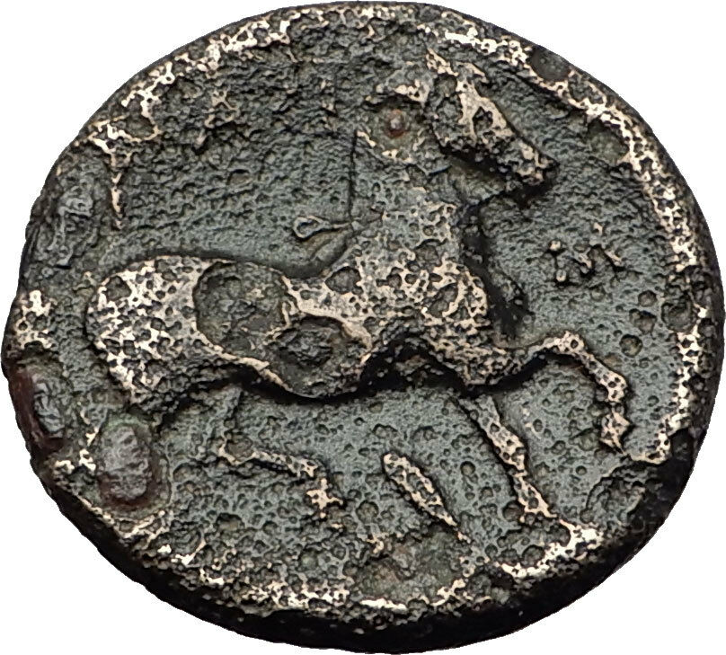 LARISSA in Thessaly 350BC Nymph & Horse on Authentic Ancient Greek Coin i60560