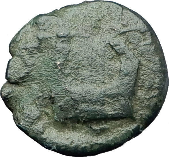 OLYNTHOS MACEDONIA 420BC Chalkidian League Ancient Greek Coin APOLLO LYRE i61300