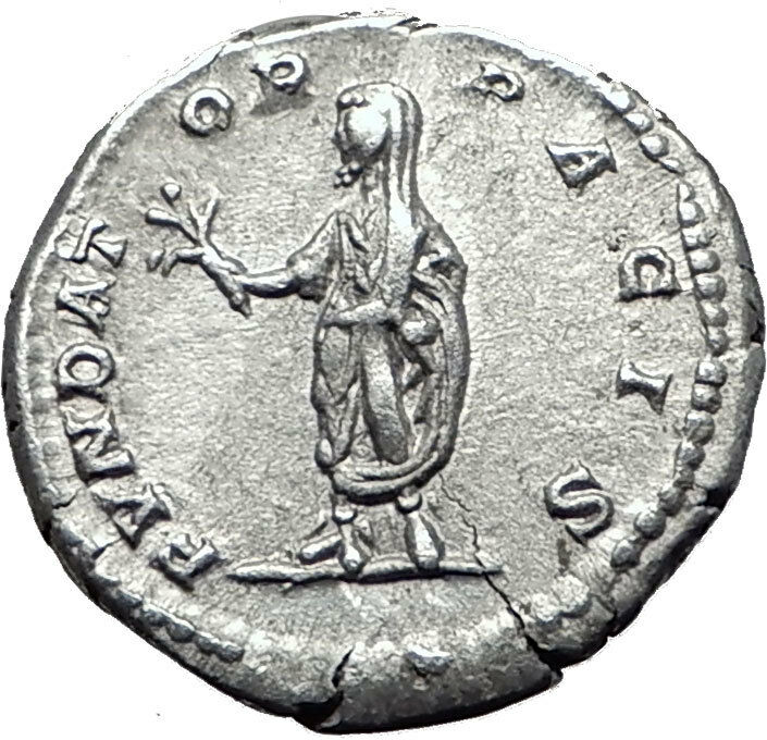 SEPTIMIUS SEVERUS 202AD Silver Authentic Genuine Ancient Roman Coin i61480