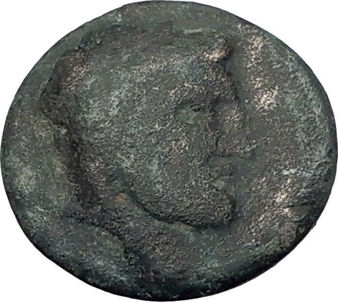 KRANNON in THESSALY 350BC Authentic Ancient Greek Coin POSEIDON HORSEMAN i61363