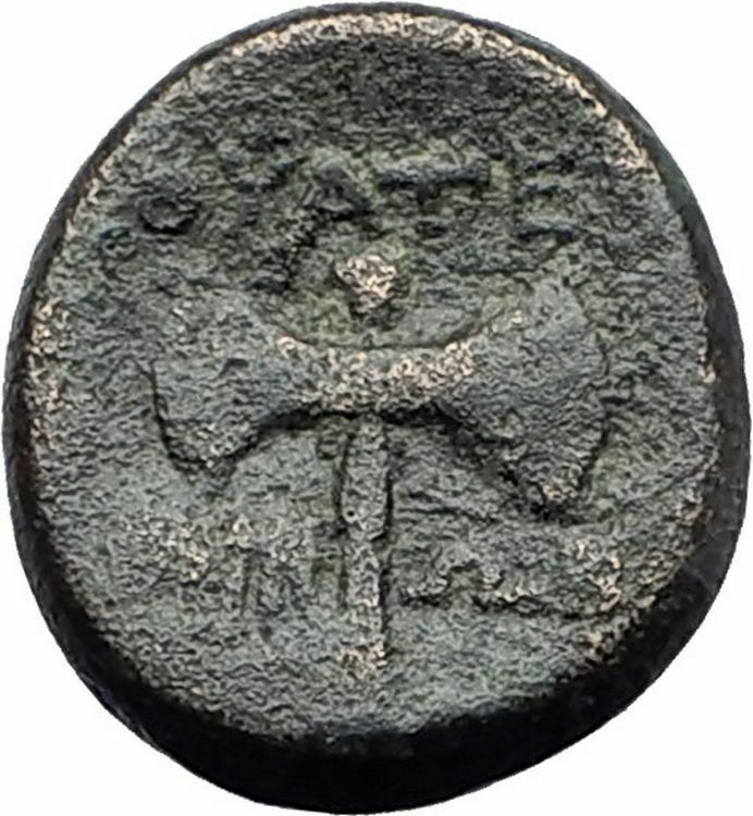 THYATEIRA in LYDIA 200BC Genuine Authentic Ancient Greek Coin APOLLO AXE i61334