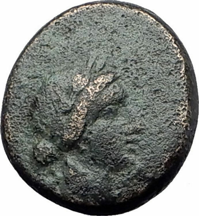 THYATEIRA in LYDIA 200BC Genuine Authentic Ancient Greek Coin APOLLO AXE i61334