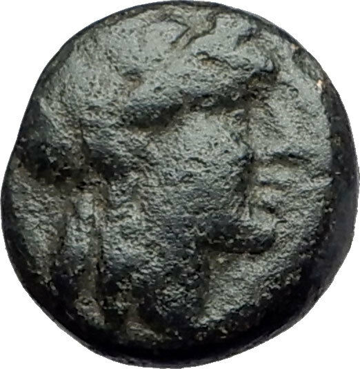 ANTIOCHOS III Megas 222BC RARE R1 Ancient Greek SELEUKID King Coin APOLLO i62202